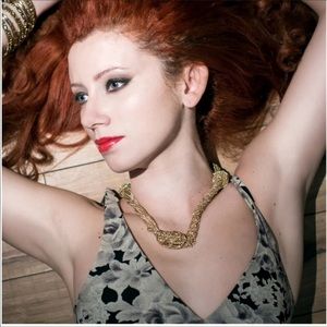 Amrita Singh Gold Tone Chain Knot Strand N…